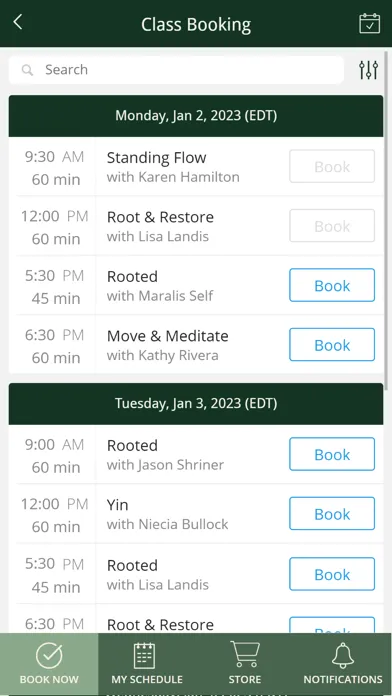 Скриншоты Rooted Yoga