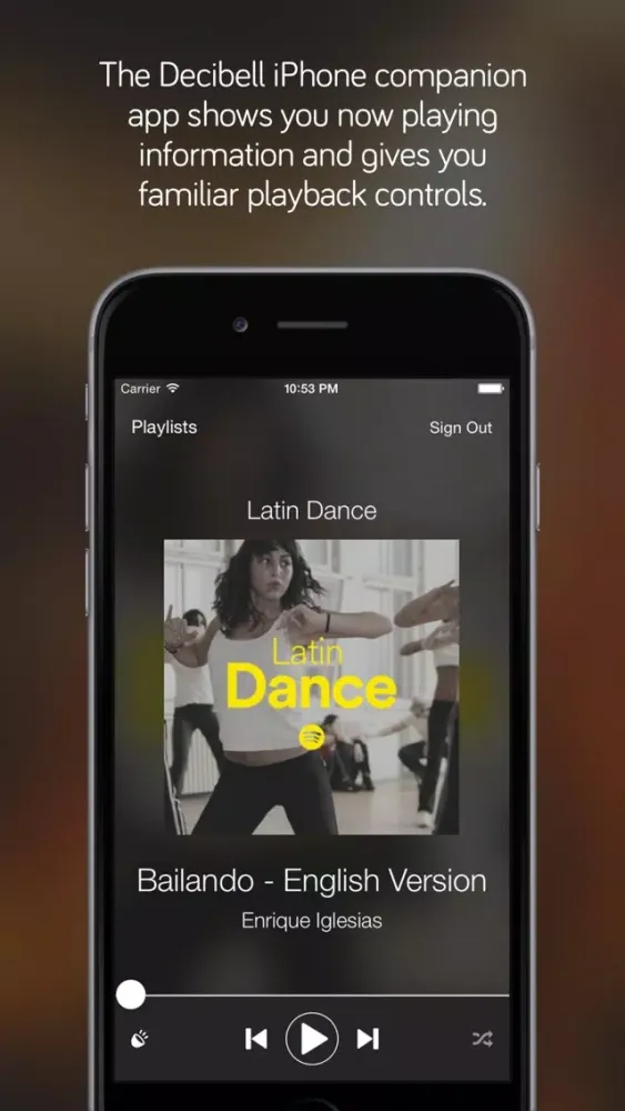 Captures d'écran de Decibell for Spotify - Music on your wrist