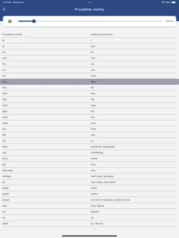 Rozmówki Polsko Angielskie iPad  스크린샷