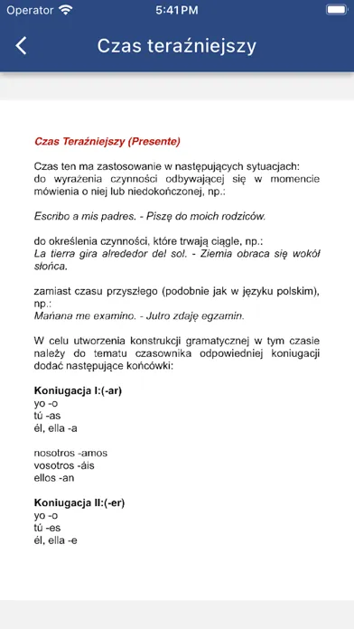 Tangkapan layar Rozmówki polsko-hiszpańskie