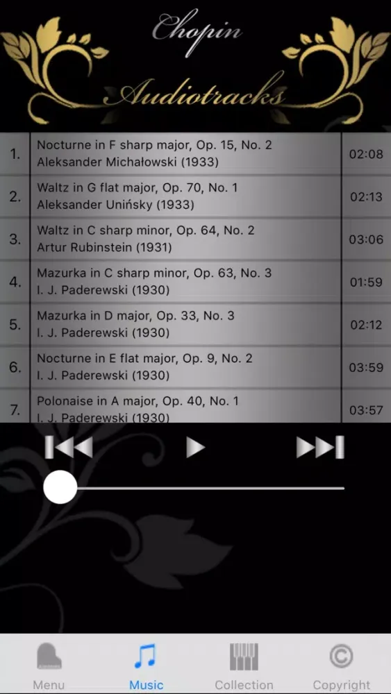 Frederic Chopin - CLASSIC MUSIC COLLECTION سکرین شاٹس