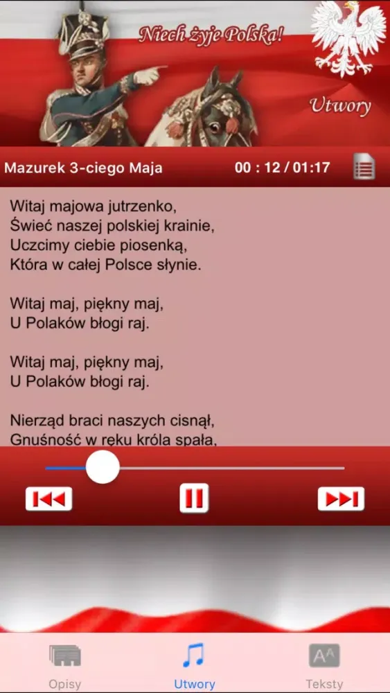 Tangkapan layar Polska Muzyka Patriotyczna i Wojskowa