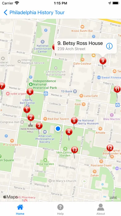 Philadelphia History Tour Screenshots