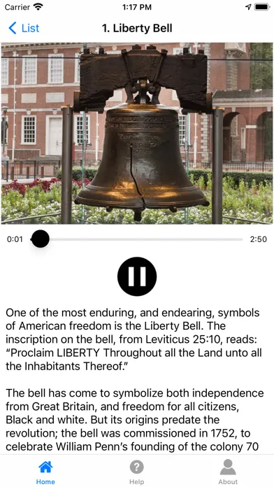 Philadelphia History Tour Screenshots