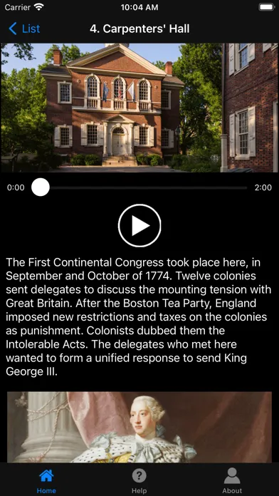 Philadelphia History Tour Screenshots