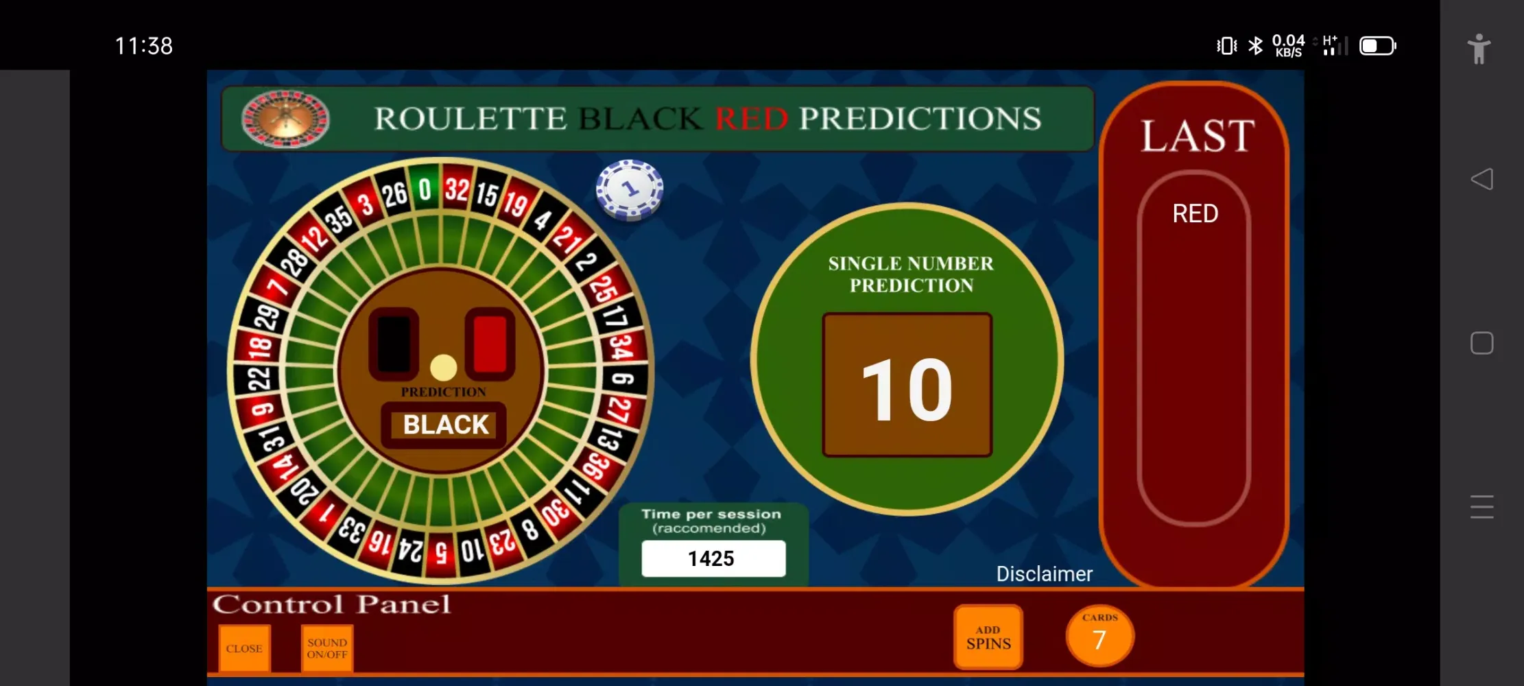 تصاویر Roulette Black Red Calculator