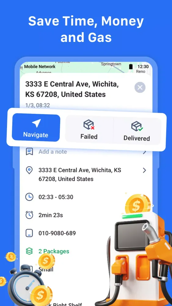 تصاویر Multi Stop Route Planner App