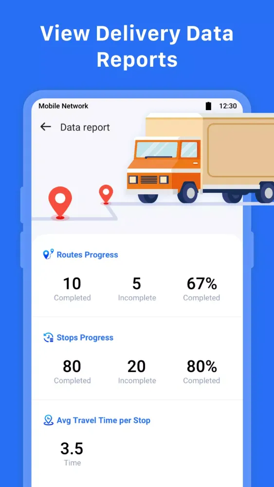 تصاویر Multi Stop Route Planner App