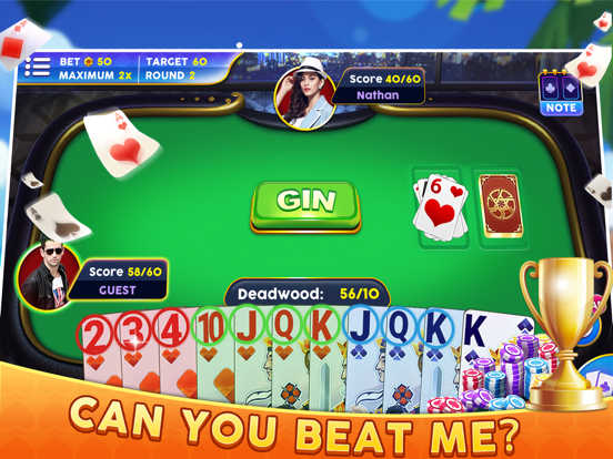 Royale Gin Rummy iPad  سکرین شاٹس