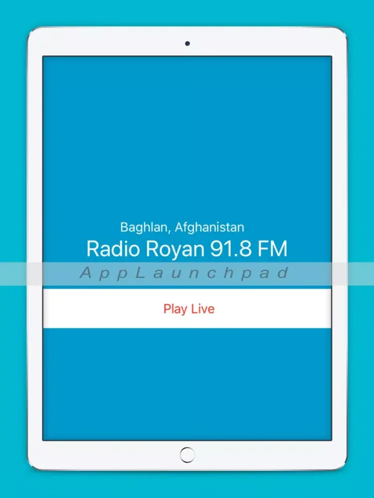Ảnh chụp màn hình của Radio Royan iPad 