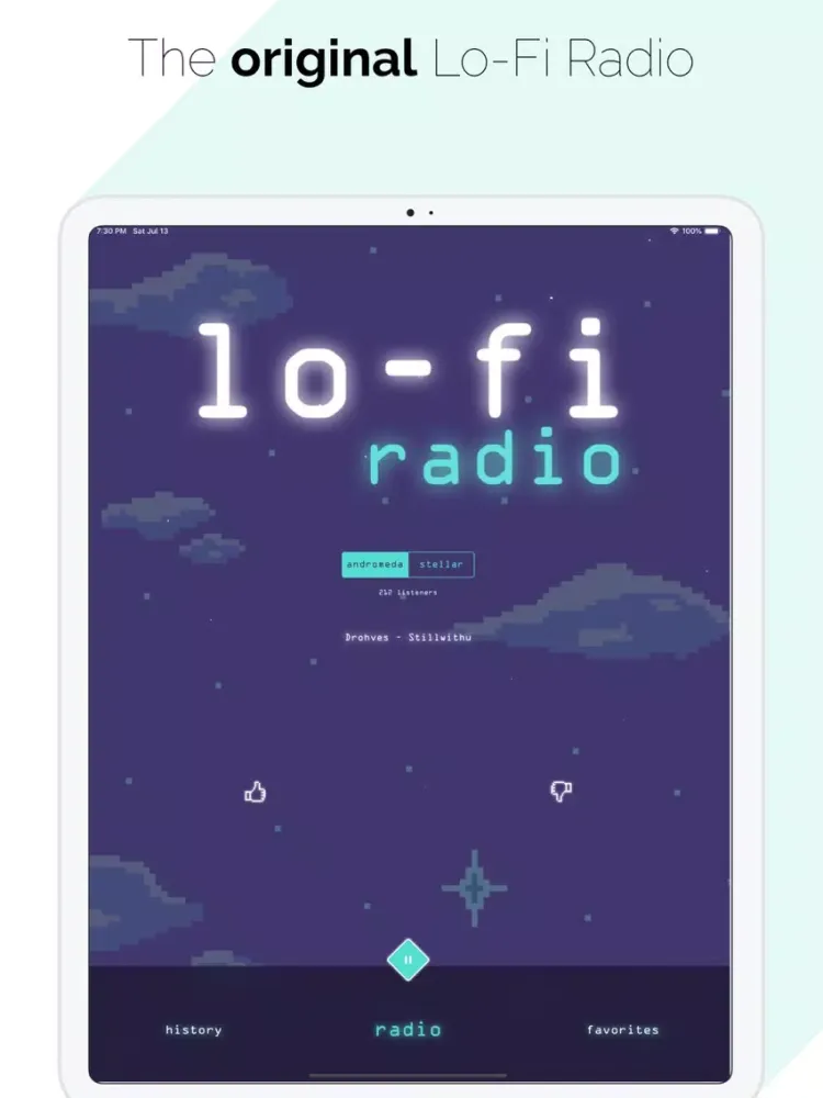 Lo-Fi Radio: Work,Study,Chill iPad  Screenshots
