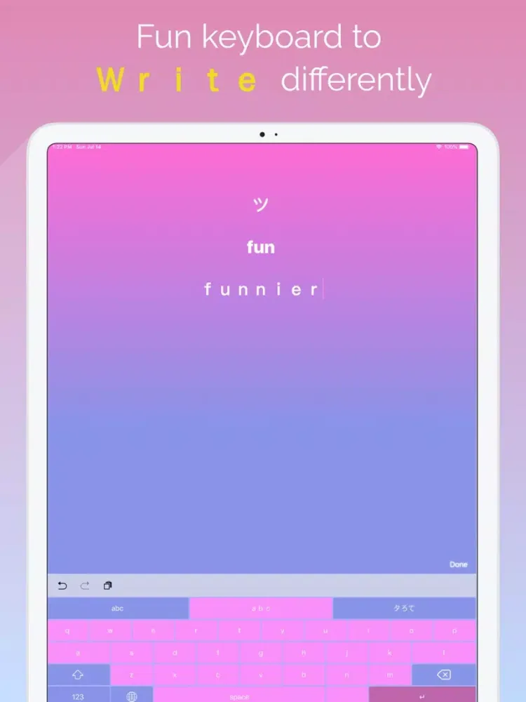 Tangkapan skrin Vapor: Aesthetic Keyboard iPad 