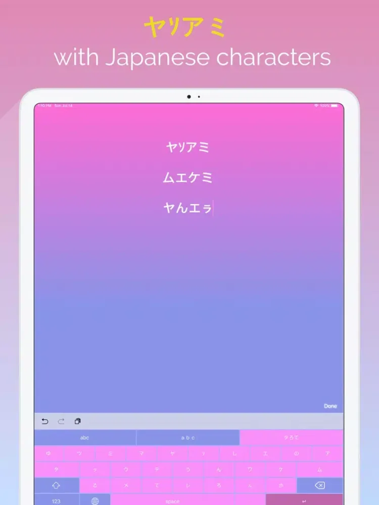 Tangkapan skrin Vapor: Aesthetic Keyboard iPad 