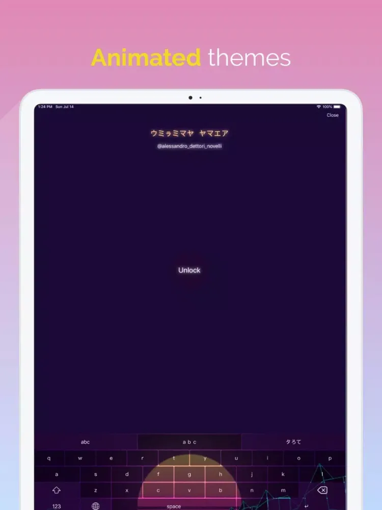 Tangkapan skrin Vapor: Aesthetic Keyboard iPad 