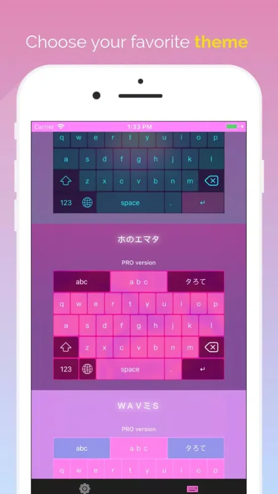Tangkapan skrin Vapor: Aesthetic Keyboard