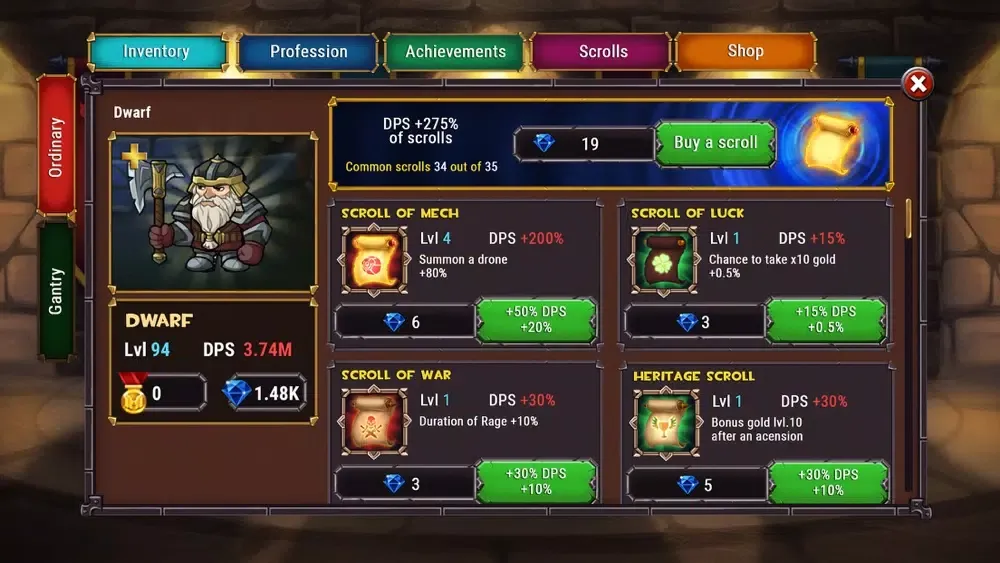 Lords Royale: RPG Clicker Screenshots