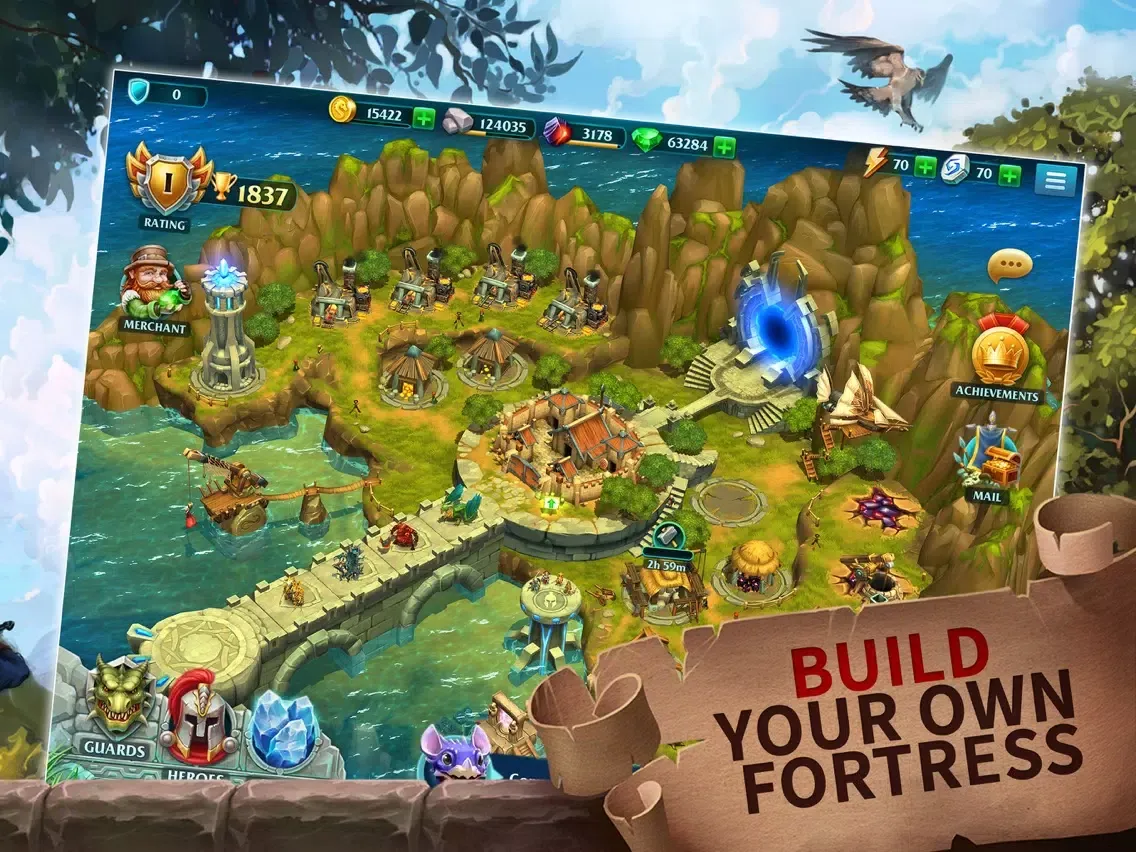Forge of Glory: Puzzle & RPG iPad 應用截圖