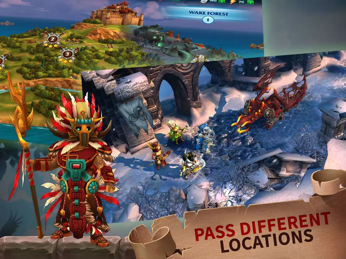 Forge of Glory: Puzzle & RPG iPad 應用截圖