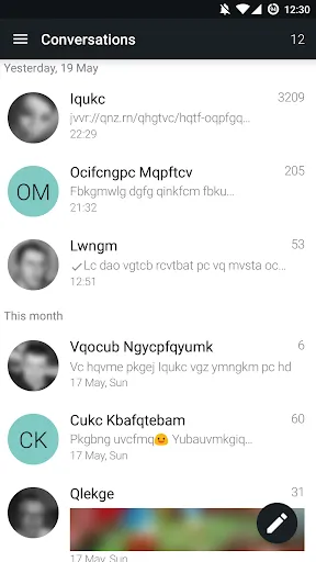 YAATA - SMS/MMS messaging स्क्रीनशॉट
