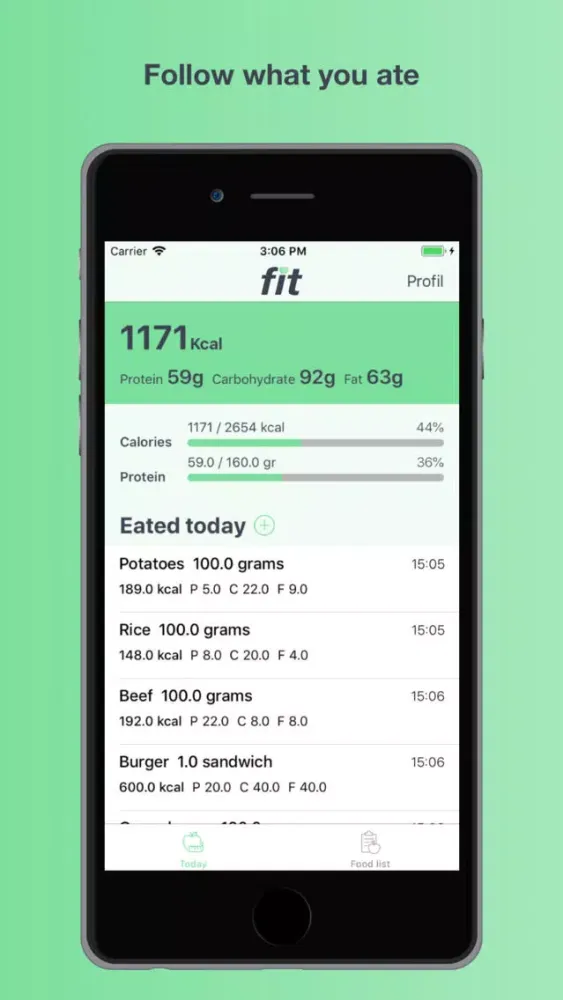 Capturas de pantalla de Fit your calories