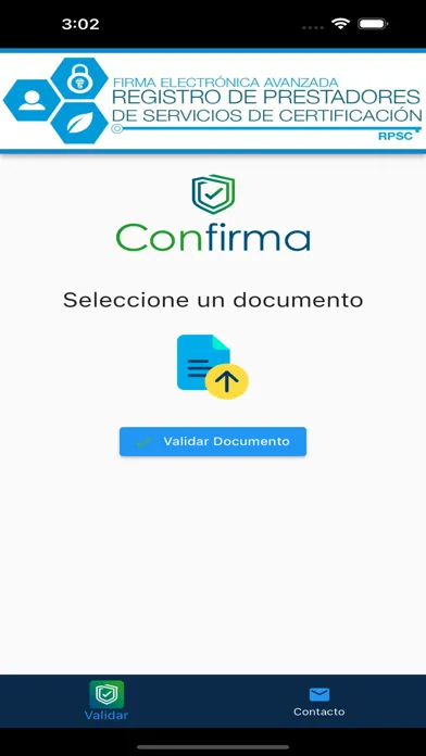 Ảnh chụp màn hình của Confirma