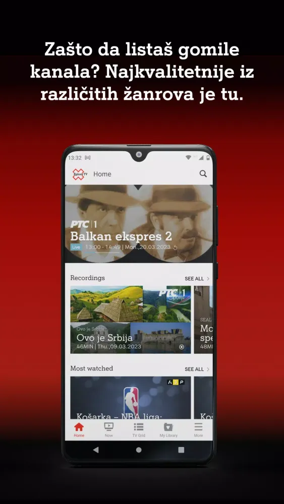 Captures d'écran de Xplore TV Srbija