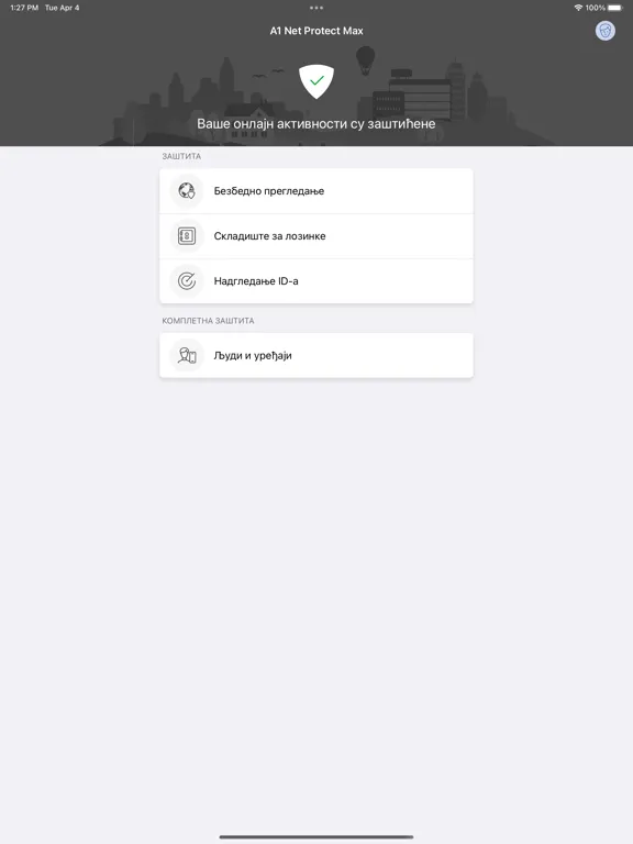 ภาพหน้าจอของ A1 Net Protect Max iPad 