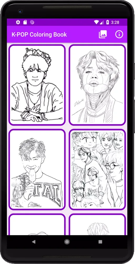 K-POP Coloring Book Screenshots