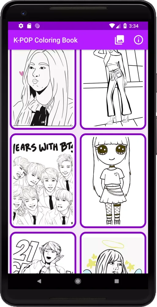 K-POP Coloring Book Screenshots