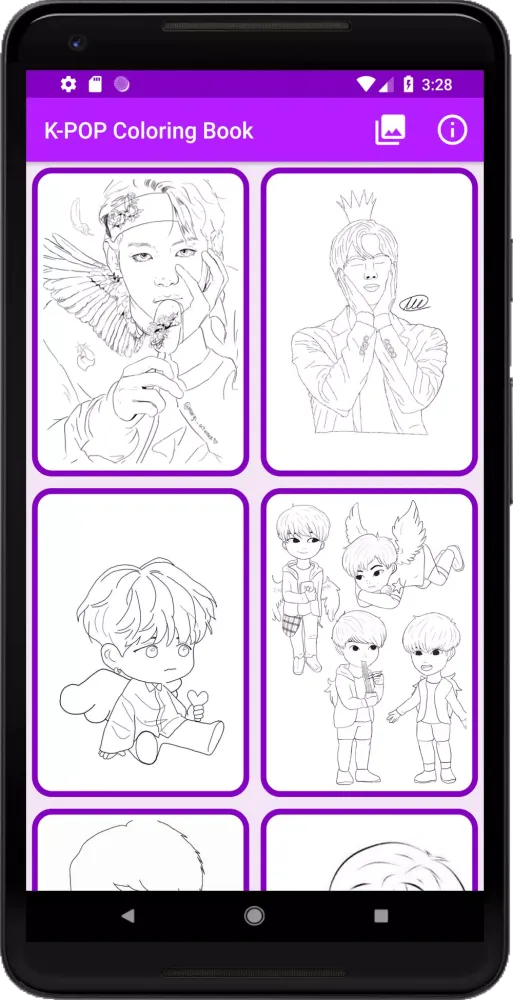 K-POP Coloring Book Screenshots