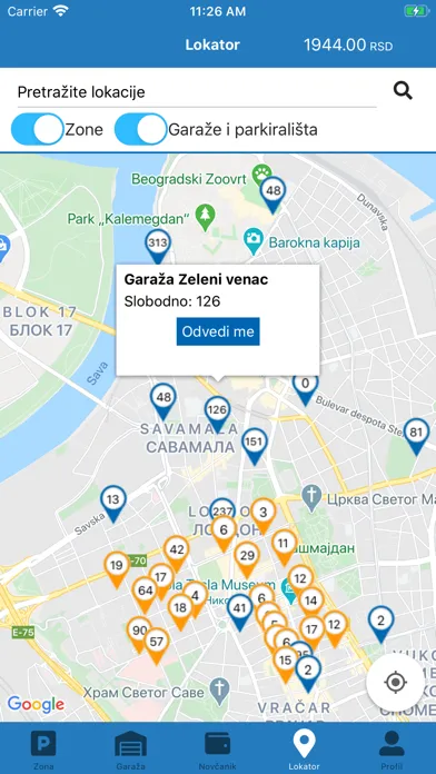 Tangkapan layar Parking Servis