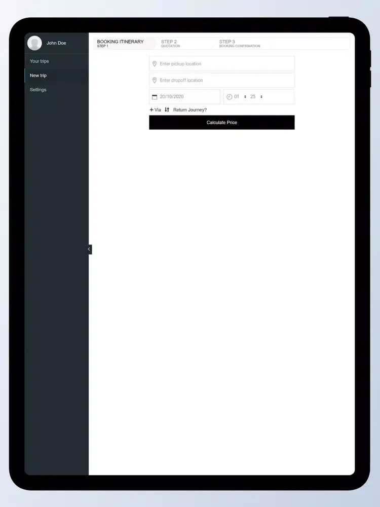 Tangkapan layar City Transfer Bg iPad 