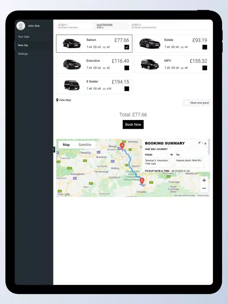 Tangkapan layar City Transfer Bg iPad 