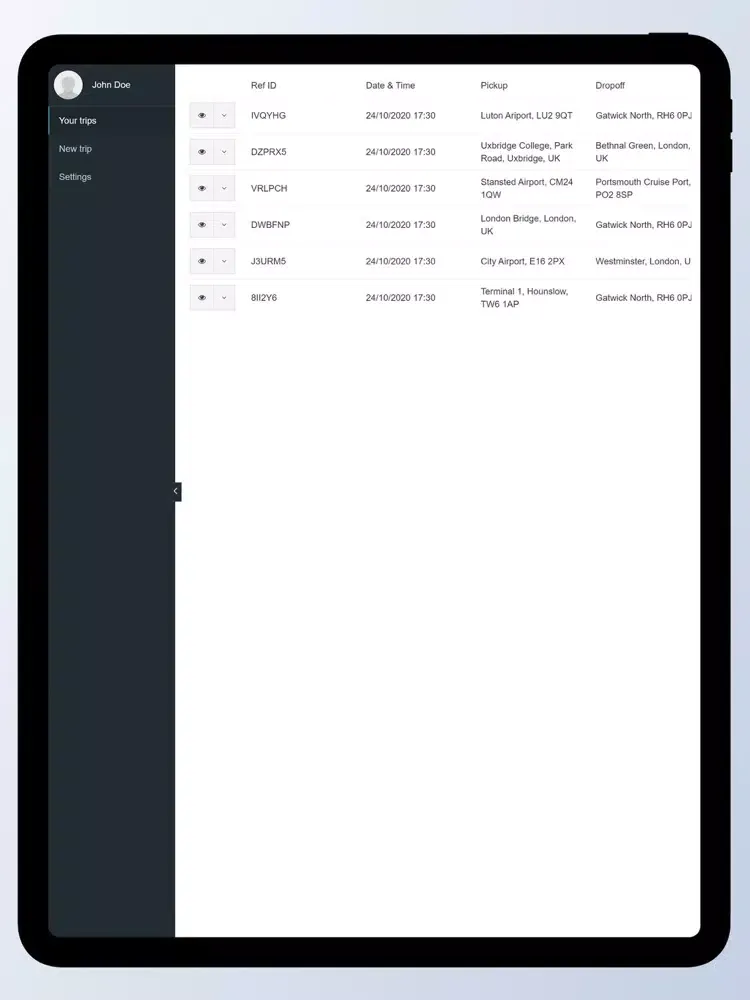 Tangkapan layar City Transfer Bg iPad 