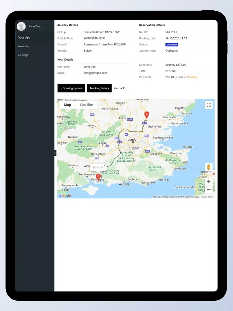 Tangkapan layar City Transfer Bg iPad 
