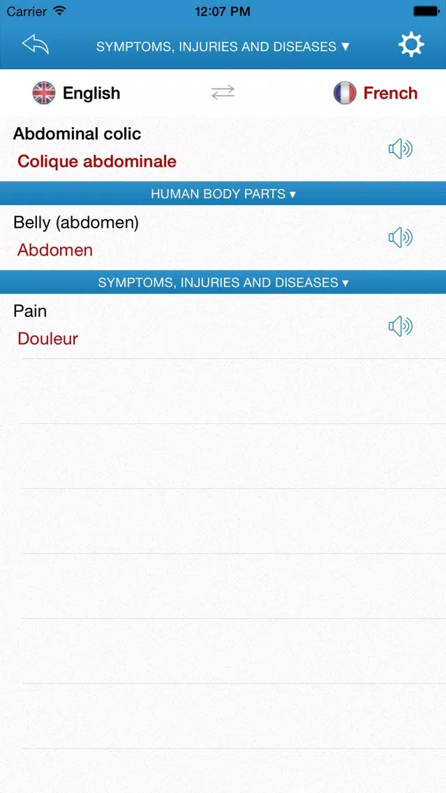 English-French Medical Dictionary for Travelers Ekran Görüntüleri