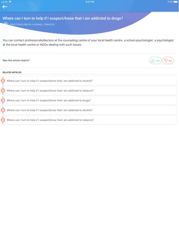 QA for Refugees in Serbia iPad  スクリーンショット