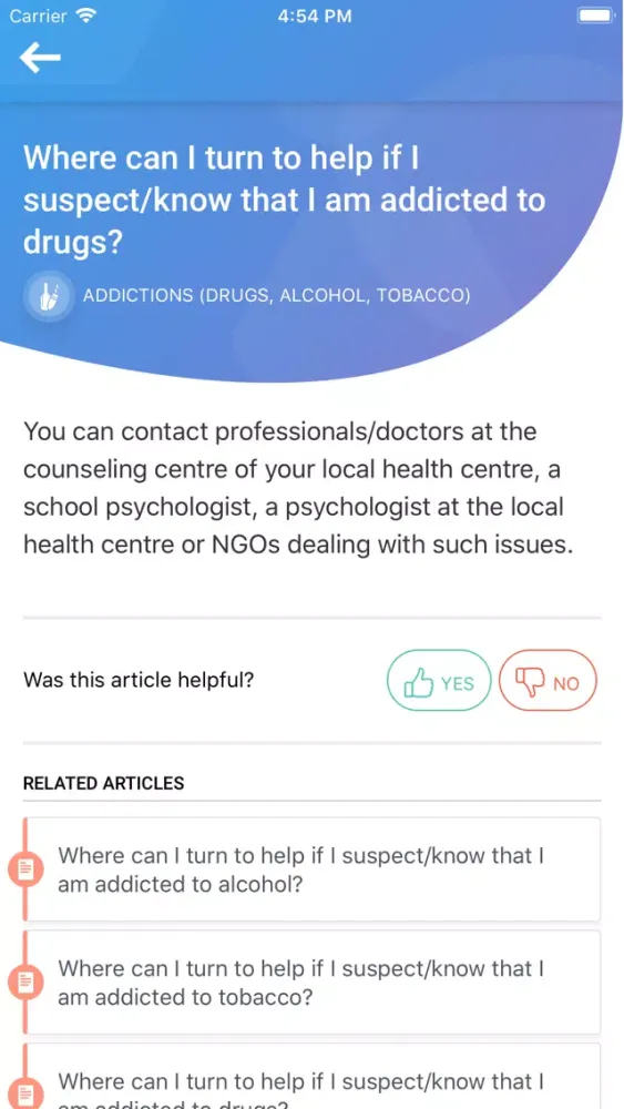 QA for Refugees in Serbia スクリーンショット