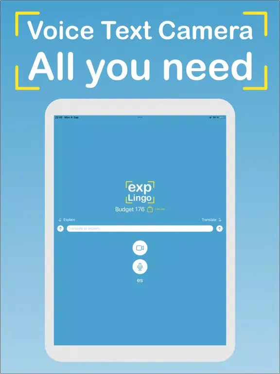 expLingo Translate and Explain iPad 应用截图