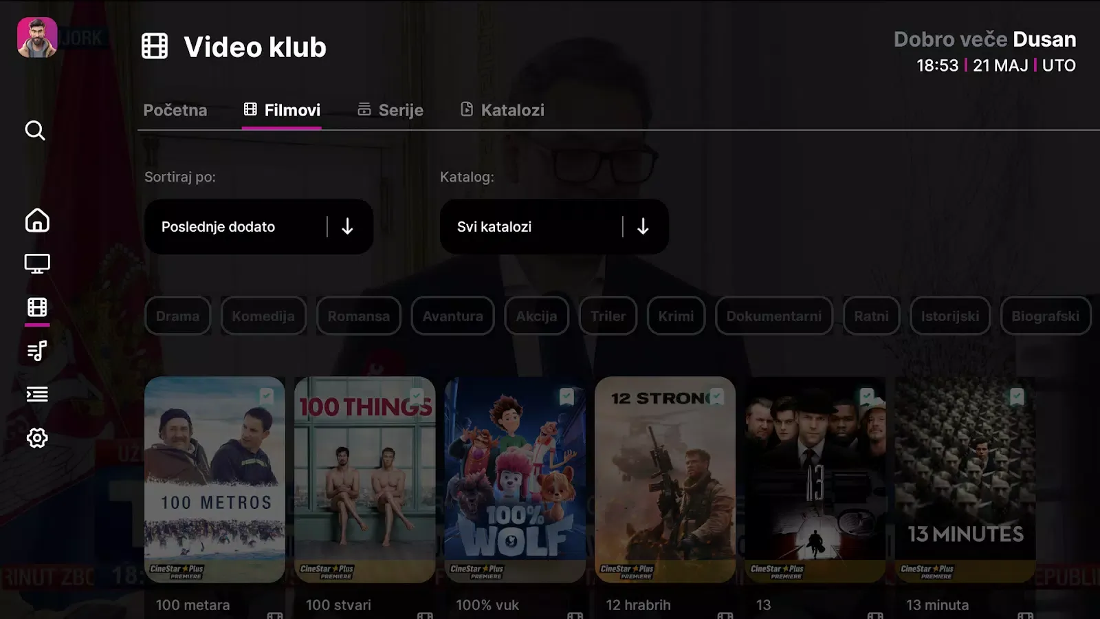 Captures d'écran de Orion TV
