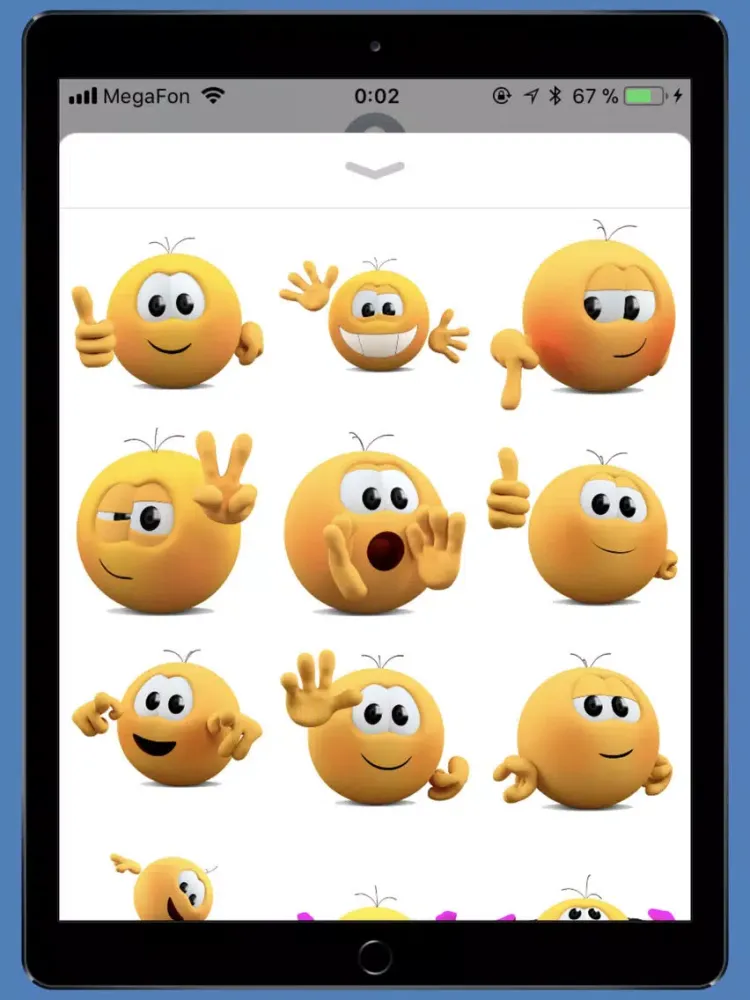 Kolobok STiK Sticker Pack iPad  Ekran Görüntüleri