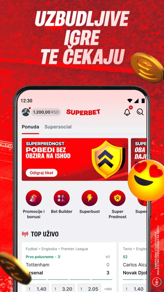 Superbet Ekran Görüntüleri
