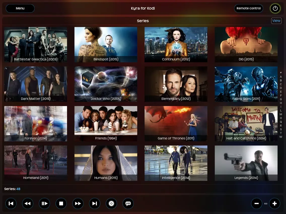 Zrzuty ekranu Kyra for Kodi iPad 