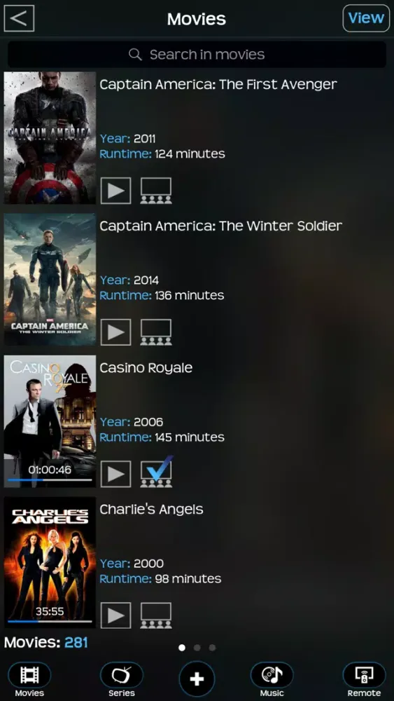 Zrzuty ekranu Kyra for Kodi