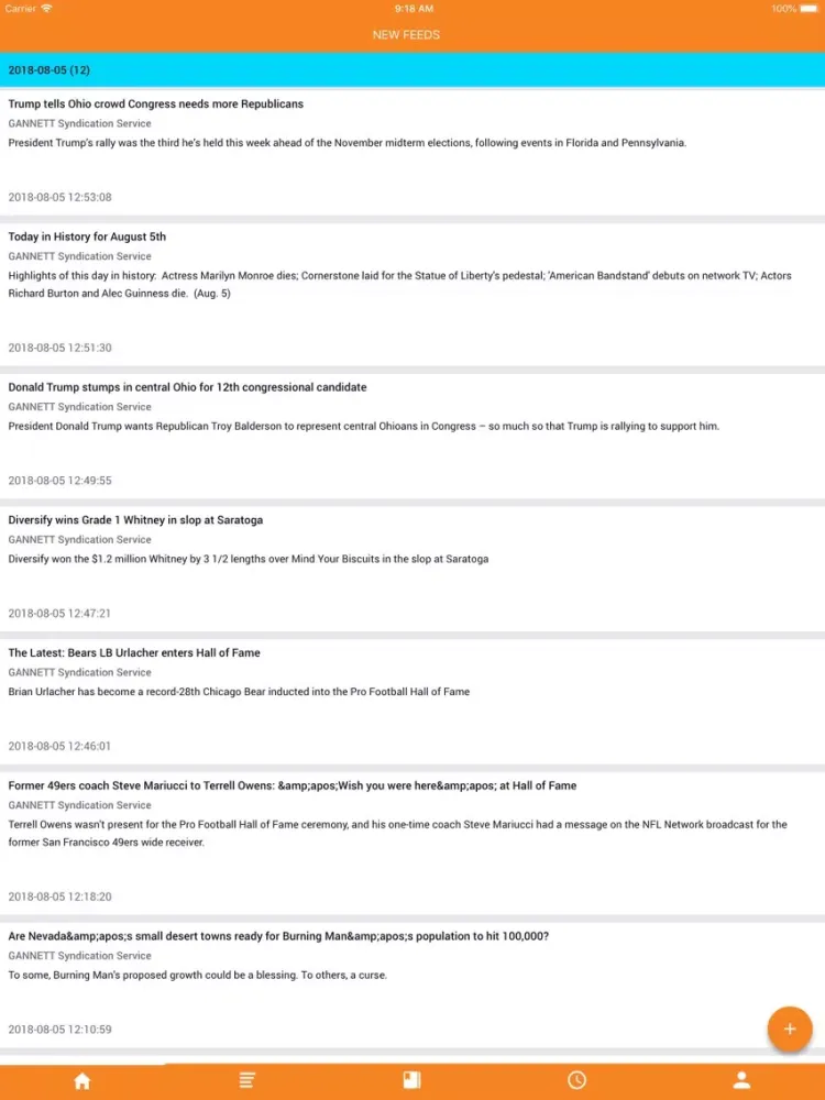 RSS Reader Mobi iPad  Ekran Görüntüleri