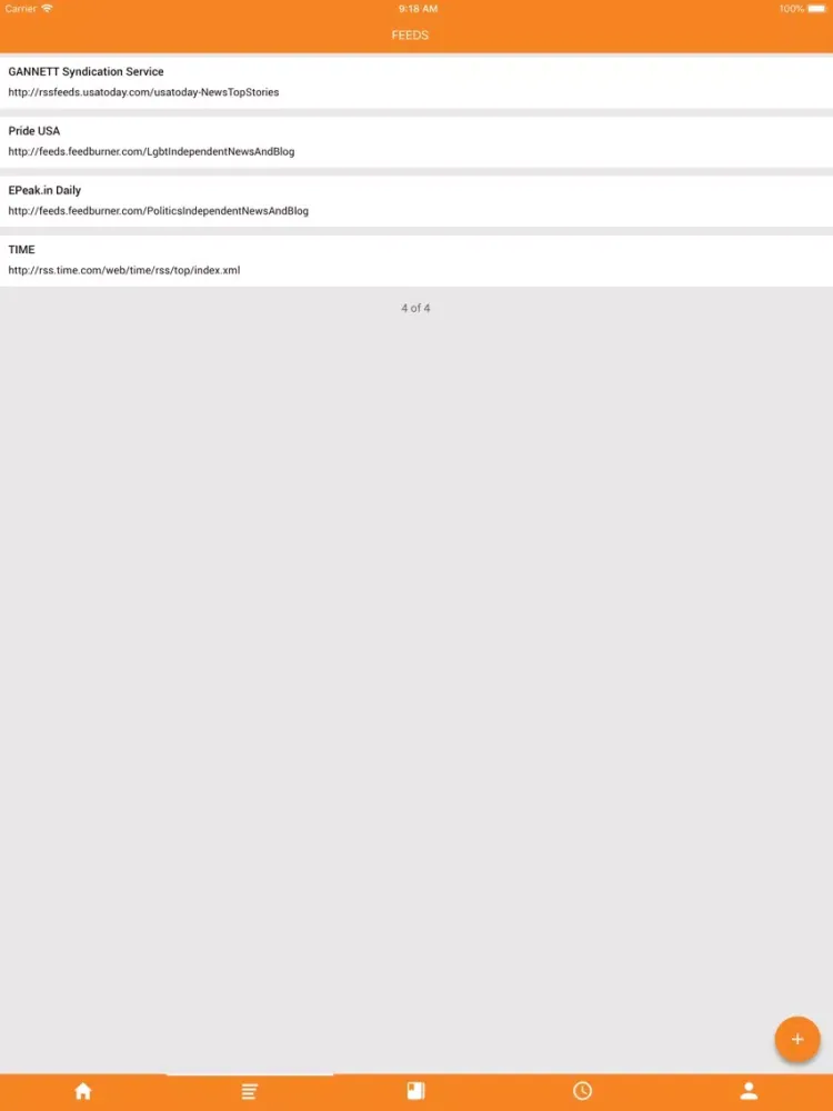 RSS Reader Mobi iPad  Ekran Görüntüleri