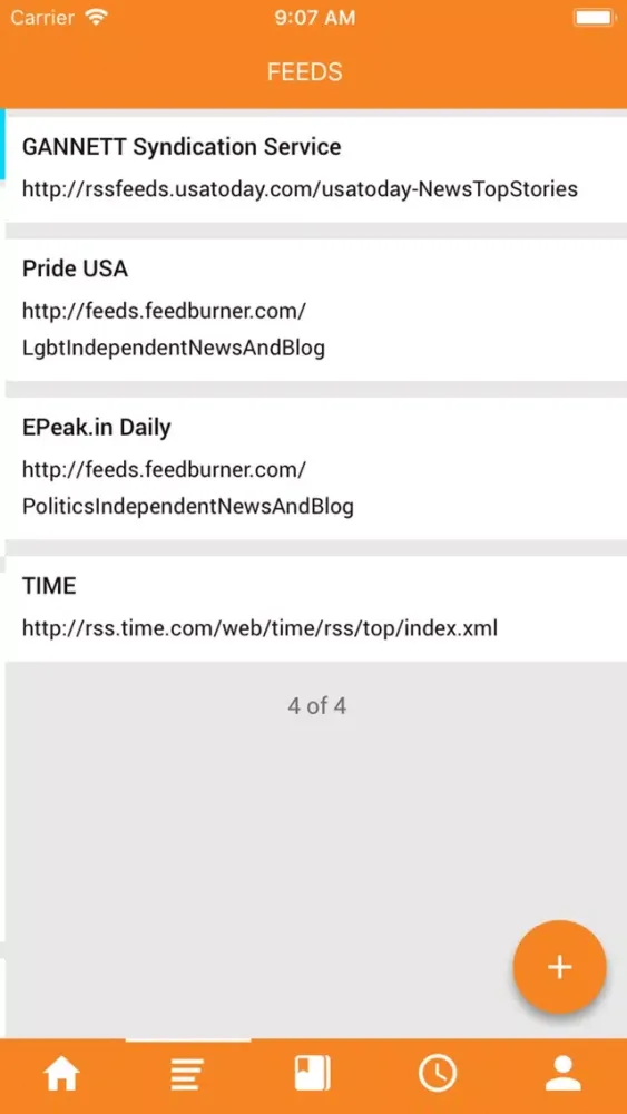 RSS Reader Mobi Ekran Görüntüleri