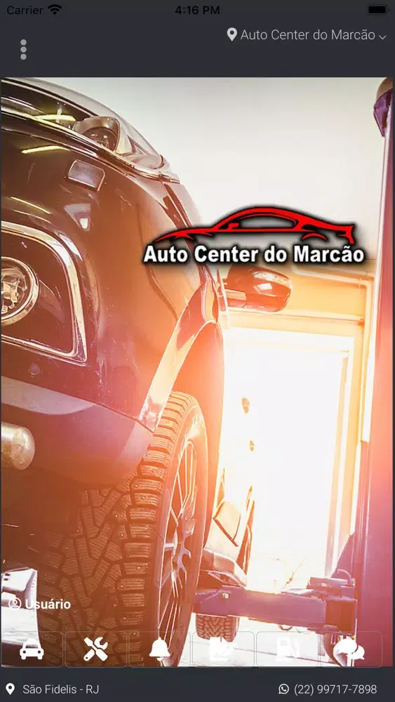 Zrzuty ekranu Auto Center do Marcão