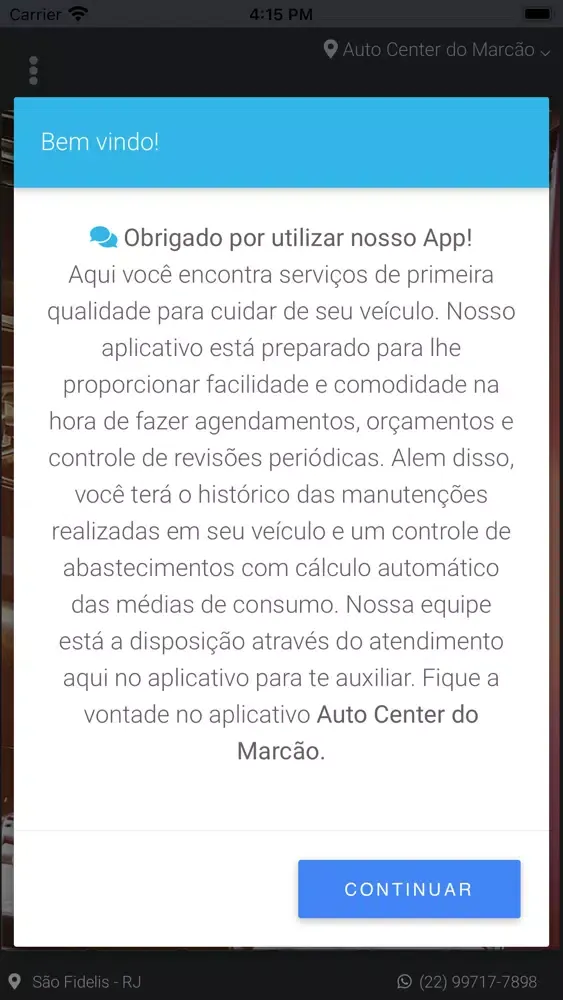 Zrzuty ekranu Auto Center do Marcão