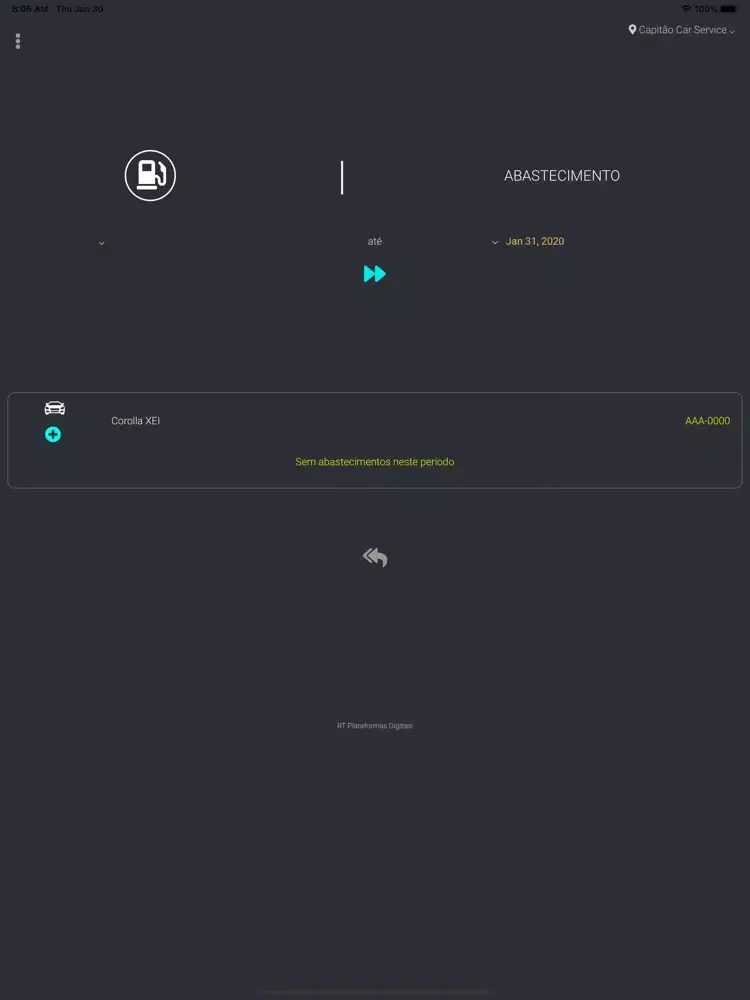 Screenshot di Capitão Car Service iPad 